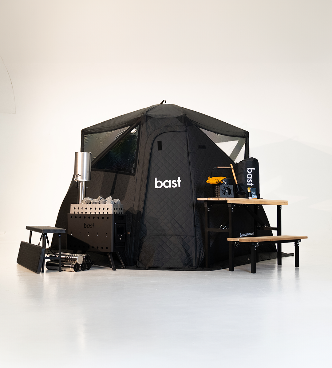 Temperatures over 100°C. Free delivery in Europe. No building permit required