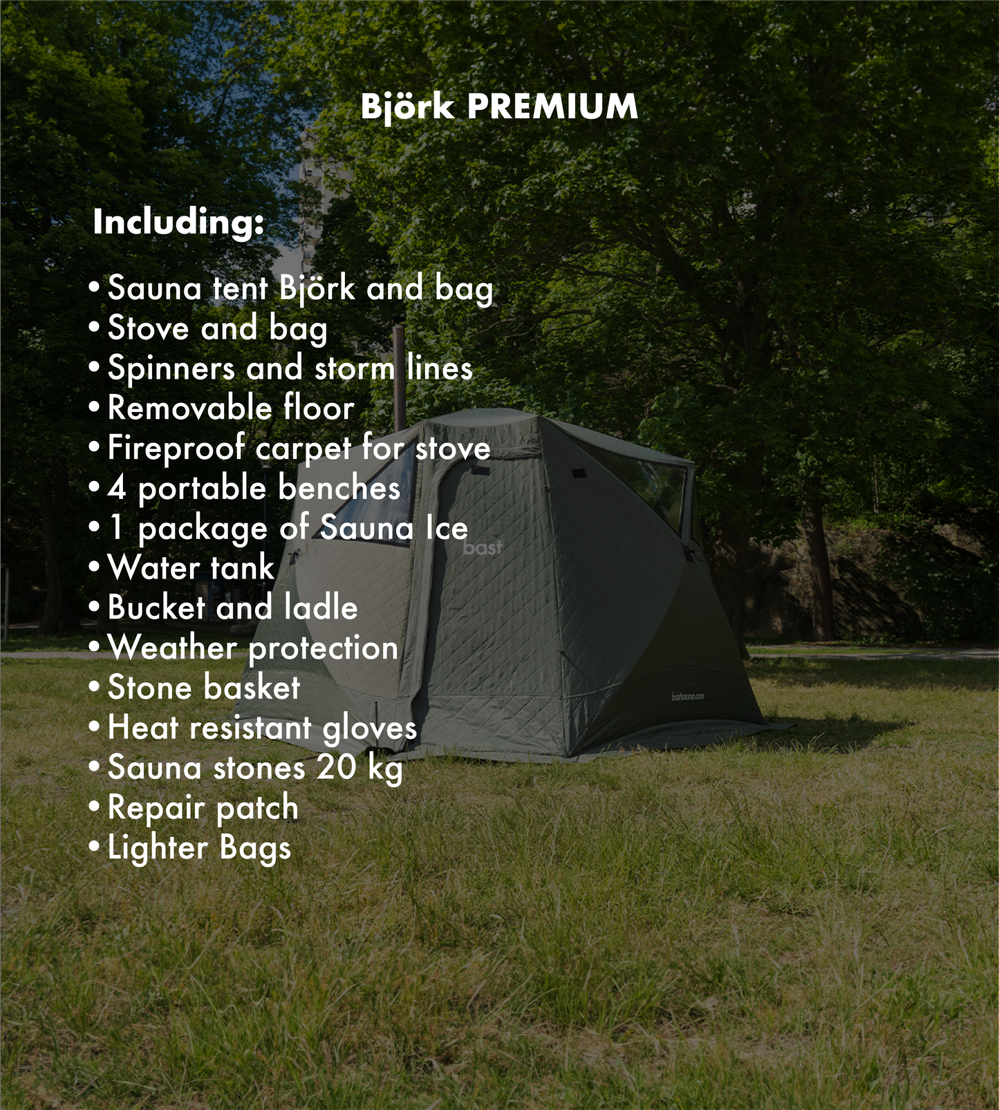 Bast Portable Sauna – Premium Quality & Easy to Use • Made in Sweden