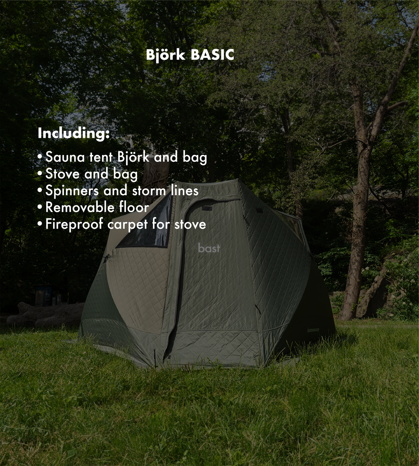 Bast Portable Sauna – Premium Quality & Easy to Use • Made in Sweden